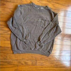Aerie Wonen's Brown Crew Neck Sweater